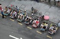 Group Trishaw Ride Royalty Free Stock Photo