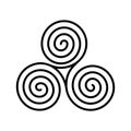 Ancient Irish Celtic Symbol of Progress Royalty Free Stock Photo