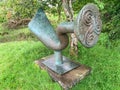 Triskele or Triple Spiral sculpture at Ballintubber Abbey county Mayo