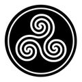 Triskelion symbol icon