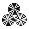 Triskelion symbol icon illustration