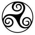 Triskelion symbol icon