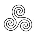 The Triskelion Vector Illustration Royalty Free Stock Photo