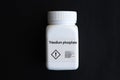 trisodium phosphate in bottle , chemical in the laboratory and industry