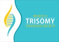 Trisomy awareness month Royalty Free Stock Photo