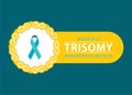 Trisomy awareness month Royalty Free Stock Photo