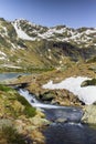 The Tristaina lakes in Andorra Royalty Free Stock Photo