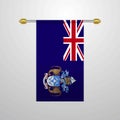 Tristan da Cunha hanging Flag