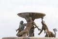 Triton Fountain in capital of Malta - Valletta, Europe