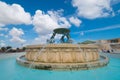 Triton Fountain in capital Valletta, Malta