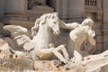 Detail of the Trevi fountain, Rome, Italy Royalty Free Stock Photo