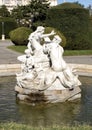 A Triton and Naiad fountain in front of the Art Museum, Maria-Theresien-Platz, Vienna, Austria