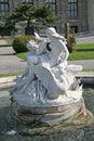 Triton and Naiad Fountain near Museum of Art History in Vienna