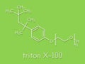 Triton x-100 detergent molecule. Skeletal formula