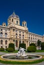 Tritons and Naiads fountain with the Natural History Museum in the background. Vienna, Austria Royalty Free Stock Photo