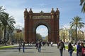 Triumph Arch (Arc de Triomf), Barcelona Royalty Free Stock Photo