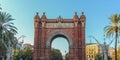 Triumph Arch Arc de Triomf , Barcelona, Spain Royalty Free Stock Photo