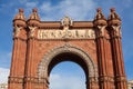 Triumph Arch (Arc de Triomf), Barcelona, Spain Royalty Free Stock Photo