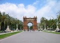 Triumph Arch, Barcelona, Spain Royalty Free Stock Photo