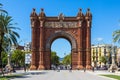 Triumph Arch in Barcelona, Spain Royalty Free Stock Photo