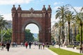 Triumph Arch in Barcelona, Spain Royalty Free Stock Photo