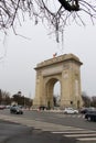 Triumph Arch, in Bucharest, Romania. Royalty Free Stock Photo