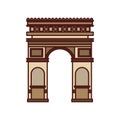 triumph arch france isolated icon