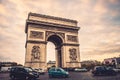 Triumph arch paris Royalty Free Stock Photo