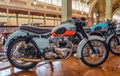 Vintage Triumph motorcycles at Motorclassica