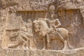 Triumph of Shapur I over the Roman emperors Valerian and Philip the Arab bas-relief in Naqsh-e Rostam, Ir