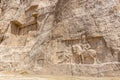 Triumph of Shapur I over the Roman emperors Valerian and Philip the Arab bas-relief in Naqsh-e Rostam, Ir