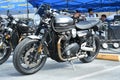 Triumph speed twin at overtake motor show in Paranaque, Philippines