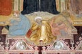 The Triumph of St. Thomas Aquinas with heretics, doctors, Virtues, personifications and learned of the sciences and liberal arts