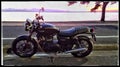 Triumph Street Twin in Sunset