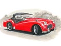 Triumph TR3A Royalty Free Stock Photo