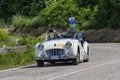 TRIUMPH TR 3 SPORTS 1956 on an old racing car in rally Mille Miglia 2018 the famous italian historical race 1927-1957