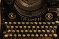 Triumph typewriter manufactured in 1930 Royalty Free Stock Photo