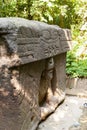 The triumphal altar Olmec,Olmec Archaeological Museum, La Venta Park.Villahermosa,Tabasco,Mexico Royalty Free Stock Photo