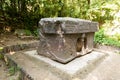 The triumphal altar Olmec,Olmec Archaeological Museum, La Venta Park.Villahermosa,Tabasco,Mexico Royalty Free Stock Photo