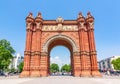 Triumphal Arch Arc de Triomf in Barcelona, Spain