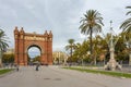 Triumphal arch, Arc de Triomf, Barcelona, Spain.