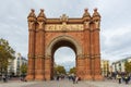 Triumphal arch, Arc de Triomf, Barcelona, Spain.