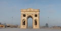 Triumphal arch in Astana, Kazakhstan. Royalty Free Stock Photo