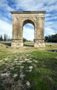 Triumphal arch of Bara in Tarragona, Spain. Royalty Free Stock Photo