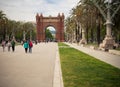 Triumphal arch in Barcelona