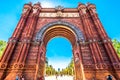 Triumphal Arch in Barcelona, Spain