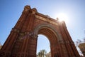 Triumphal arch barcelona spain Royalty Free Stock Photo