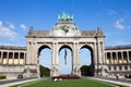 Triumphal arch Brussels Belgium Royalty Free Stock Photo