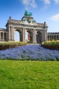 Triumphal Arch in Brussels on a sunny day