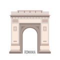 Triumphal arch in Bucharest, Romania Royalty Free Stock Photo